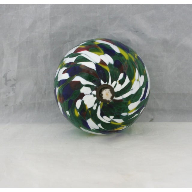 Unused Vintage Jozefina Krosno Confetti Swirl Hand Blown Glass Oil Lamp For Sale In West Palm - Image 6 of 10
