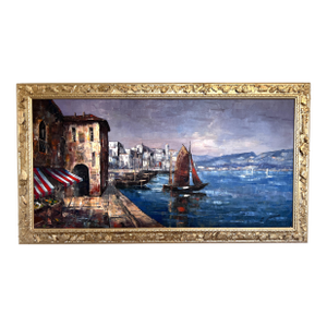 Friedrich Karl Thauer Original Oil Painting on Canvas Framed