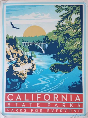 Shepard Fairey (Obey Giant), Parks for Everyone, 2022, Screenprint
