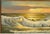 Listed Artist William Hoffman X Large Gold Gilt Framed Sunset Seascape 1970 For Sale - Image 10 of 18