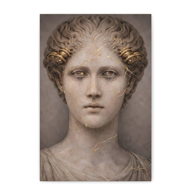 Not Yet Made - Made To Order Atelier Aria Lumae the Athena Triptych Faces of Returning Light Fine Art Gallery Board Three Piece Set For Sale - Image 5 of 18