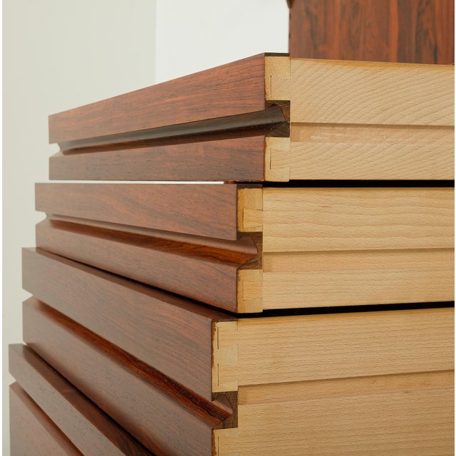 Rosewood Wall Unit with Back Panels by Poul Cadovius for Cado, Denmark, 1960s For Sale - Image 10 of 15