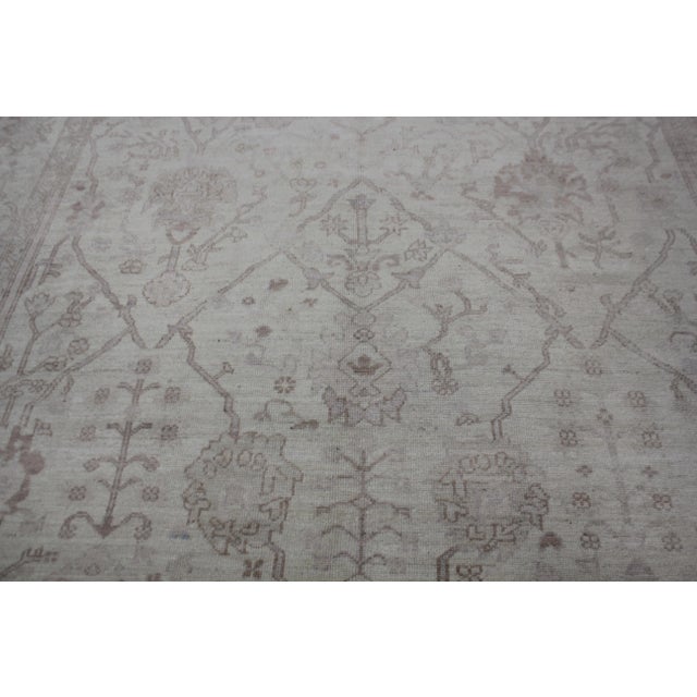 1960s Hand Knotted Fine Oushak Rug - 9′2″ × 12′5″ For Sale - Image 5 of 12