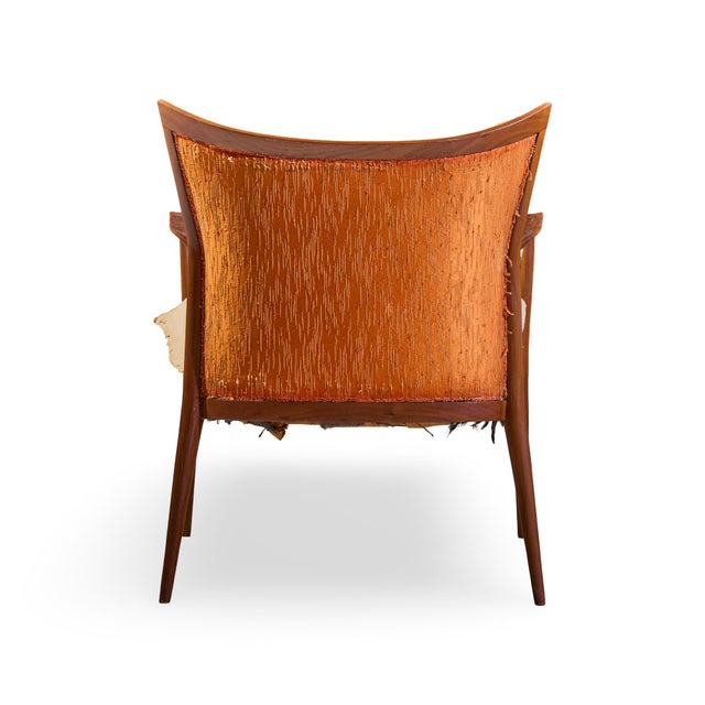 Paul McCobb for Directional Mid Century Walnut Lounge Chair For Sale In Chicago - Image 6 of 9