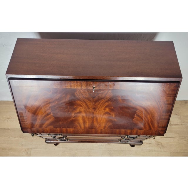 Vintage Writing Desk Bureau, 1950s For Sale - Image 12 of 18