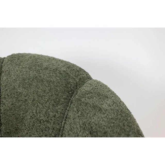 Green Set of Vintage Chairs in Tulle Fabric For Sale - Image 8 of 9