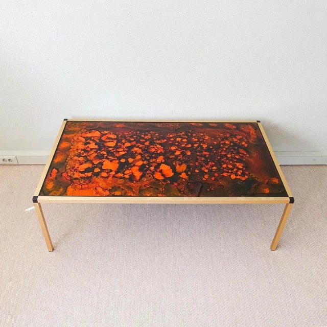 Danish Lava Pattern Coffee Table, 1970s For Sale - Image 4 of 10