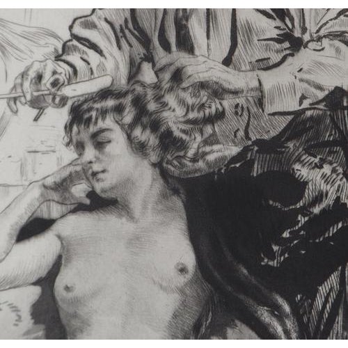 Alméry Lobel-Riche, Libertine Hairdresser, Etching For Sale - Image 4 of 8