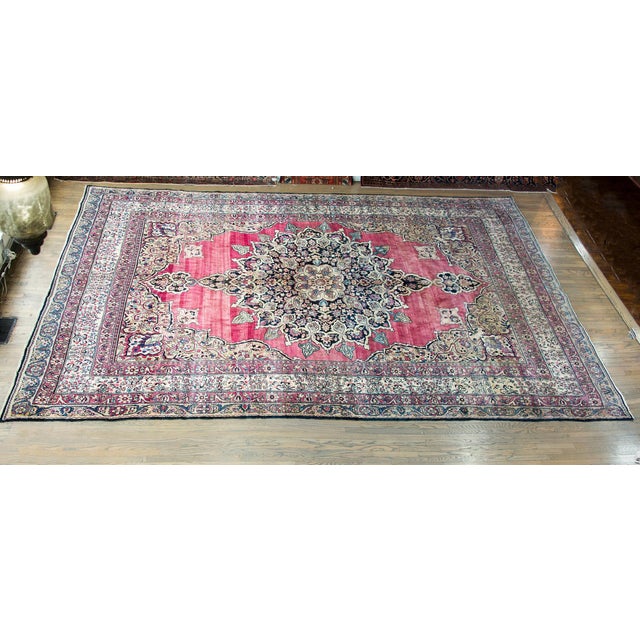 Late 19th Century Persian Lavar Kirman Rug For Sale In Chicago - Image 6 of 15