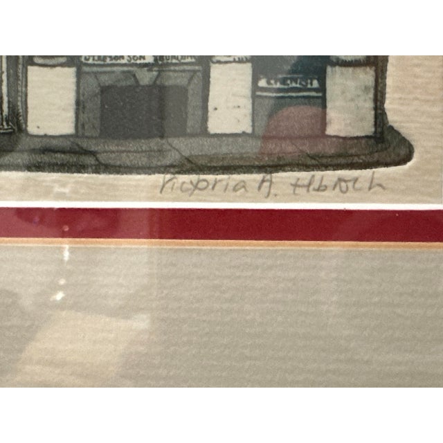 Victoria Elbroch Signed Hand-Colored Architectural Etching “The Chemist,” 6/25 For Sale - Image 10 of 11