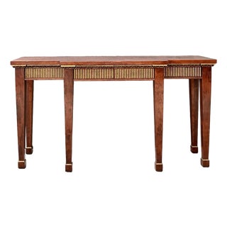Vintage Gilt Tipped Console Table For Sale