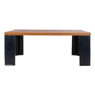 Wood and Lacquered Metal Coffee Table by Gastone Rinaldi, 1970s For Sale