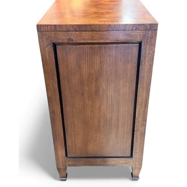 2010s Chest With Silver Leaf and Burl Veneers For Sale - Image 5 of 12