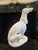 Vintage Hollywood Regency White-Glazed Greyhound Whippet Statue For Sale - Image 10 of 11