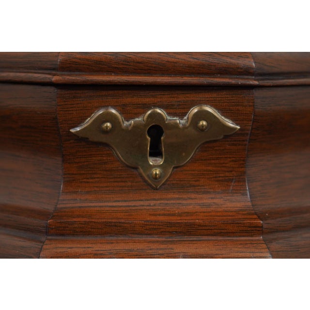 Virginia Metalcrafters Colonial Williamsburg Mahogany Tea Caddy For Sale In Philadelphia - Image 6 of 10