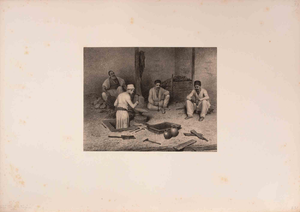 Auguste Raffet, Tanneurs Tatars (Tatar Tanners), Lithograph, 1840