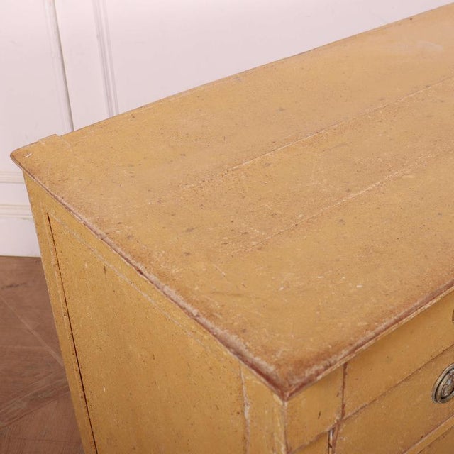 French Painted Commode in Oak For Sale - Image 11 of 15