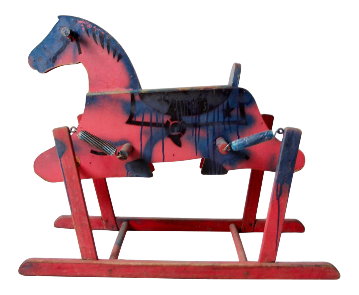 spring mounted rocking horse