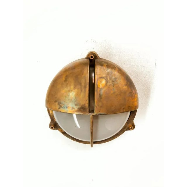 Cast Brass Wall Sconce For Sale - Image 5 of 11