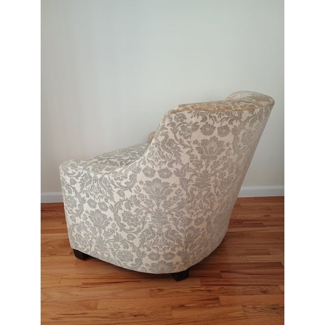 Baker Furniture Company 1990s Baker Furniture Company Slope Arm Club Chair #2 For Sale - Image 4 of 14