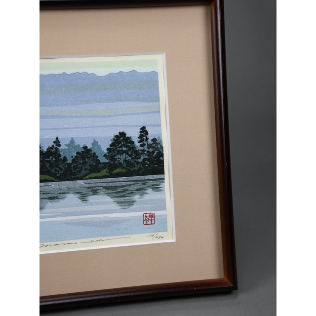 Masao Ido, Summer at Yakushiji Temple, 1996, Woodblock Print, Framed For Sale - Image 4 of 13