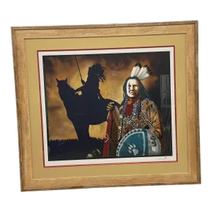 "Ghost Dance Revelations" Signed Serigraph by Jd Challenger, Framed