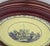 French Country Framed Creamware Plate After Creil Panorama Series For Sale - Image 3 of 9