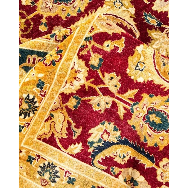 Textile Mogul, One-of-a-Kind Hand-Knotted Area Rug in Red, 8' 2" x 10' 9" For Sale - Image 7 of 8