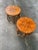 Star Top Rattan and Bamboo Barrel Side Tables. Spectacular woven arch side details with a hexagonal barrel style base....