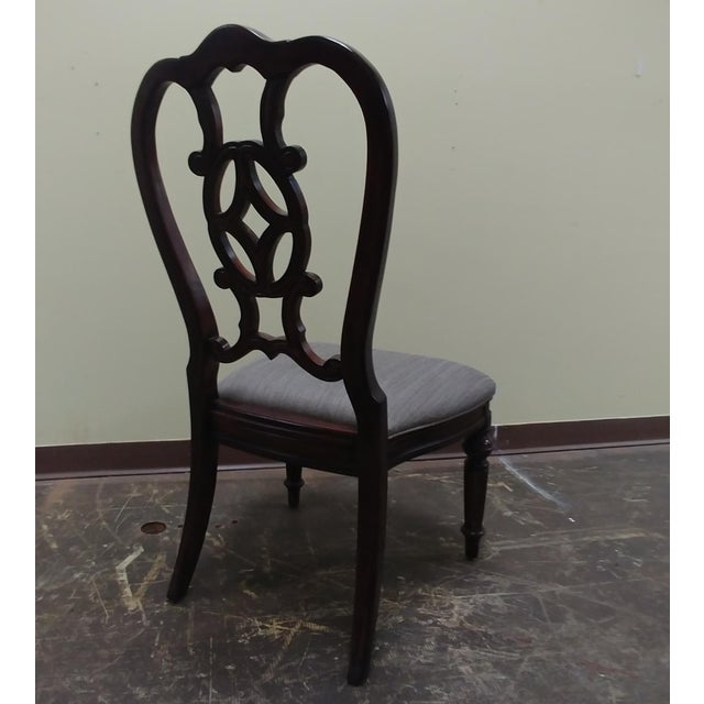 Modern Thomasville Furniture Fredericksburg Whiskey Mahogany Dining Side Chair Chairish