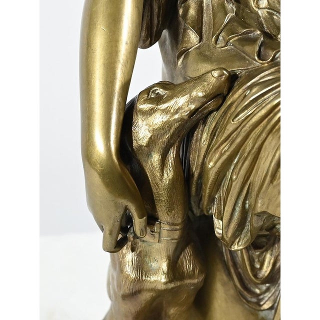 Peiffer, Diana the Hunter, Late 19th Century, Bronze For Sale - Image 9 of 18