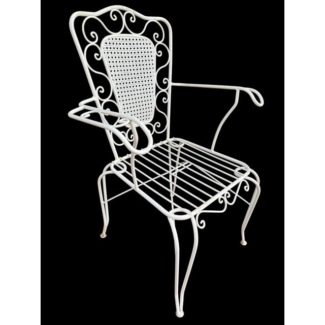 Provencal Wrought Iron Armchairs, 1960s, Set of 4 For Sale - Image 4 of 16