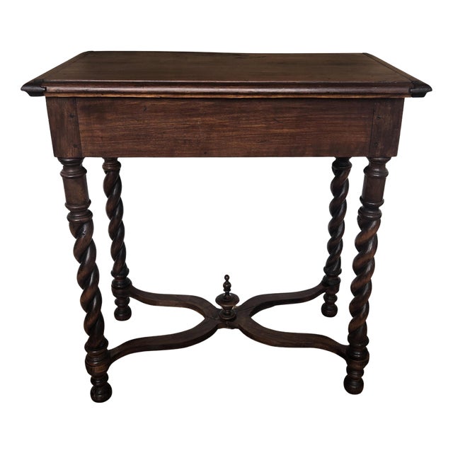Antique Italian Walnut Console Desk, 1890s For Sale