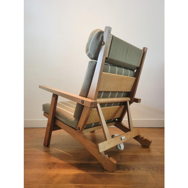 Wood Set of AP72 Lounge Chair and Ottoman by Hans J. Wegner for AP Stolen, 1975 For Sale - Image 7 of 18