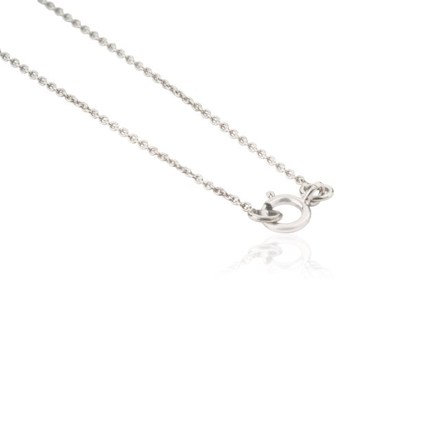 Vintage Inspired Ruby Diamond Sacred Heart Necklace in 14k White Gold For Sale - Image 9 of 14