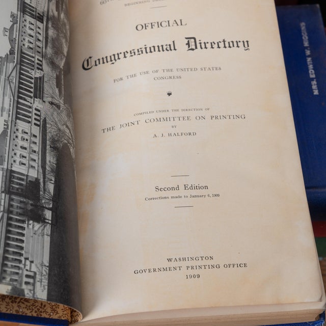 Early 20th Century Edwin W. Higgins, g.l. Lilley Congressional Directory For Sale - Image 5 of 8