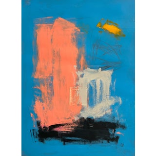 "Leftovers" Contemporary Original Abstract Painting on Paper For Sale