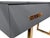 Contemporary Grey Console Table with Murano Glass and Brass Handles from Justfurnituress SRL For Sale - Image 3 of 6