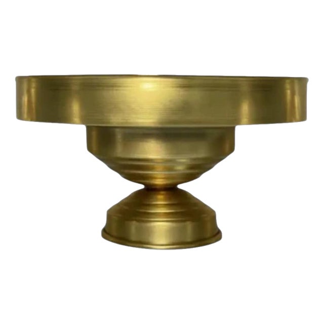 Rl 04 Centerpiece in Brushed Brass by Caspal For Sale