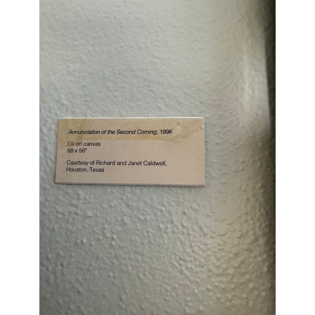 1990s Lynn Randolph Surrealist Painting “Annunciation of the Second Coming” Monumental Framed, 1996 – 56” X 68” For Sale - Image 5 of 6