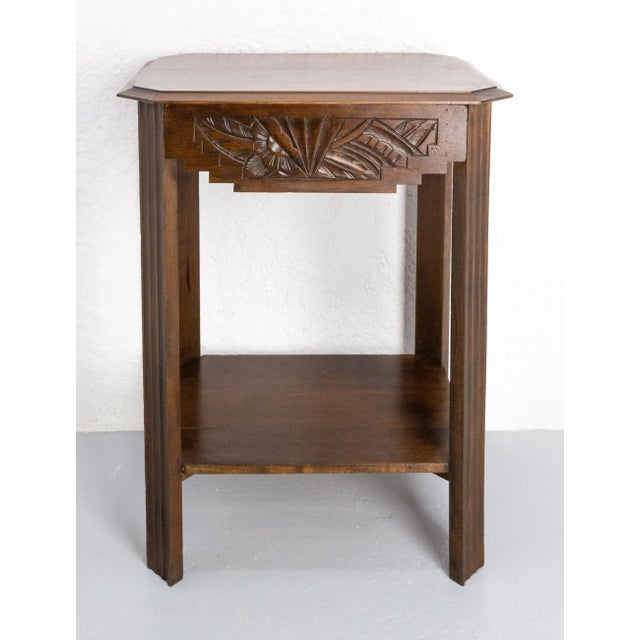 Side, end table, selette or nightstand. The size of this little table with a drawer allows to use it for different...