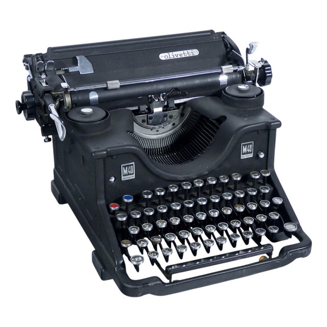 M40 Typewriter from Olivetti, 1930s For Sale