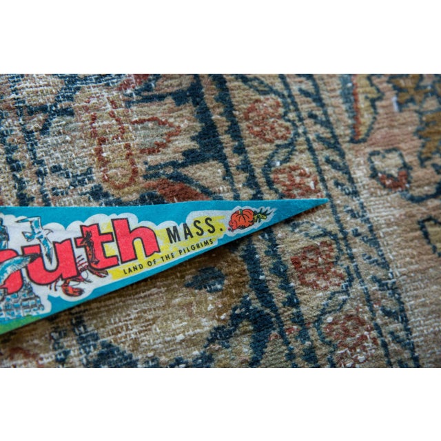 Contemporary Vintage Plymouth Mass Felt Flag For Sale - Image 3 of 5