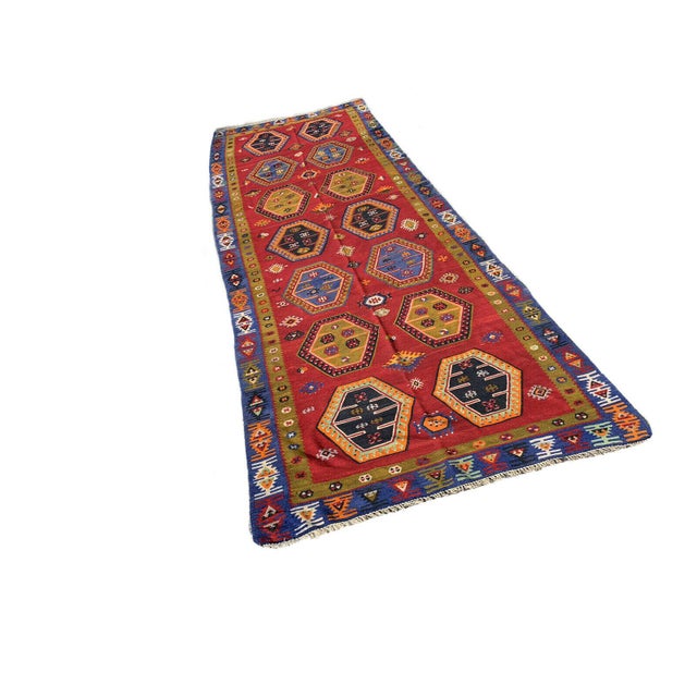 Turkish Sarkisla Kilim Rug, 1940s For Sale - Image 13 of 14