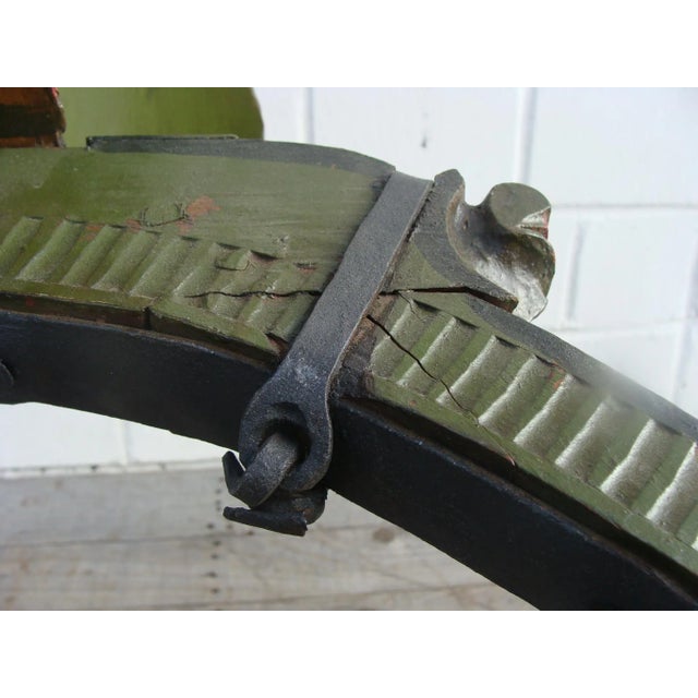Olive Antique Iron Sled For Sale - Image 8 of 18