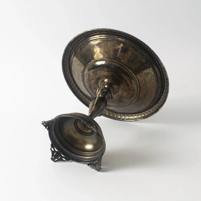 Antique Swedish Silver Plated Tazza from Gab For Sale - Image 9 of 10