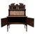 Antique English Edwardian Burr Walnut and Marble Washstand For Sale - Image 4 of 11