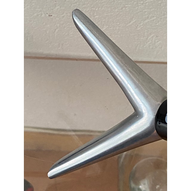 Black Porcelain Rocket Shape Lamp Base by Deshoulières, 2010s For Sale - Image 8 of 14