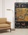 A weathered mid-century modern patinated brass pharmacy floor lamp made in the style of similar lamps by Koch and Lowy and...
