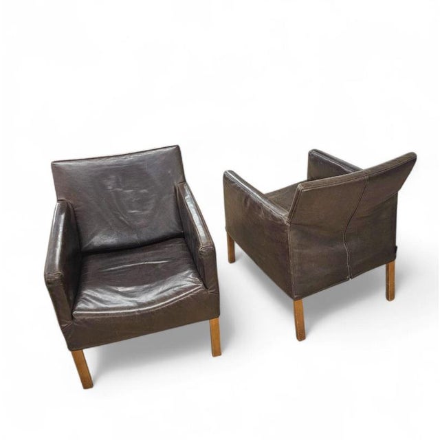 2 x Gerard van den Berg Coppola lounge chair with flexible backrest